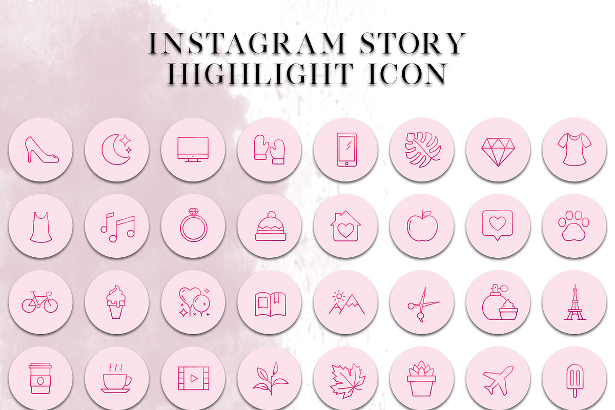 64 Instagram Story Highlights Icons, an Icon by The Red Pine (Photo 2 of 5)