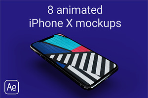 Animated iPhone X Mockups, an iPhone Mockup by MovinMockups