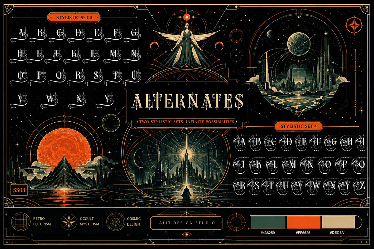 Boho Ether Typeface, a Serif Font by alit design (Photo 13 of 20)