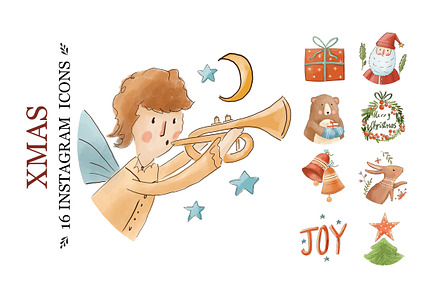 XMAS 16 instagram highlight icons