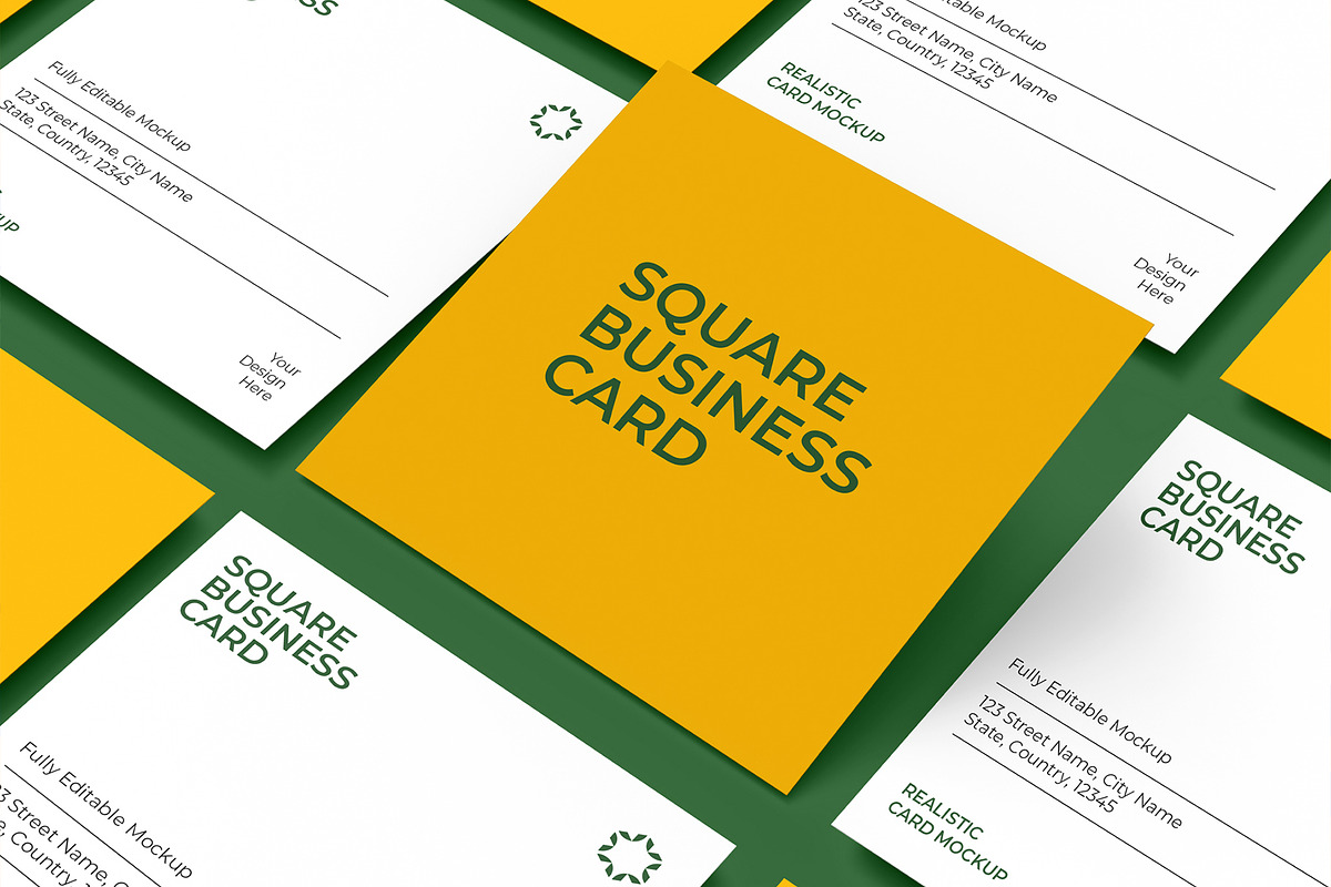 Set of Business Card PSD Mockup, an Advertising Mockup by graphypix (Photo 1 of 4)