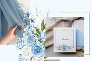 Airy Blue Watercolor Collection, an Object Graphic by Kaleriia (Thumbnail 10 of 13)