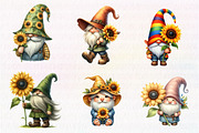 Gnome Sunflower Sublimation PNG, an Illustration by CreationArt (Thumbnail 5 of 5)