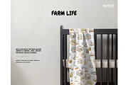 Farming nursery pattern cow chicken, a Pattern Graphic by Milatoo (Thumbnail 5 of 5)