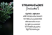 Strangeways handwritten sans font, a Script Font by Ana's Fonts (Thumbnail 4 of 7)