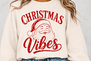 Vintage Santa Christmas Vibes PNG, a Seasonal Illustration by Canvas Craft (Thumbnail 5 of 6)
