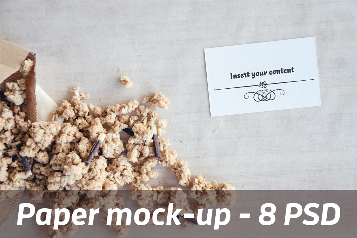 Paper Card Mock-Up 8PSD- part 2 of 3, a Packaging Mockup by Marian Kadlec (Photo 1 of 3)