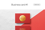 Business Card Mockup Template Bundle, a Business Card Template by PrintPixel (Thumbnail 104 of 104)