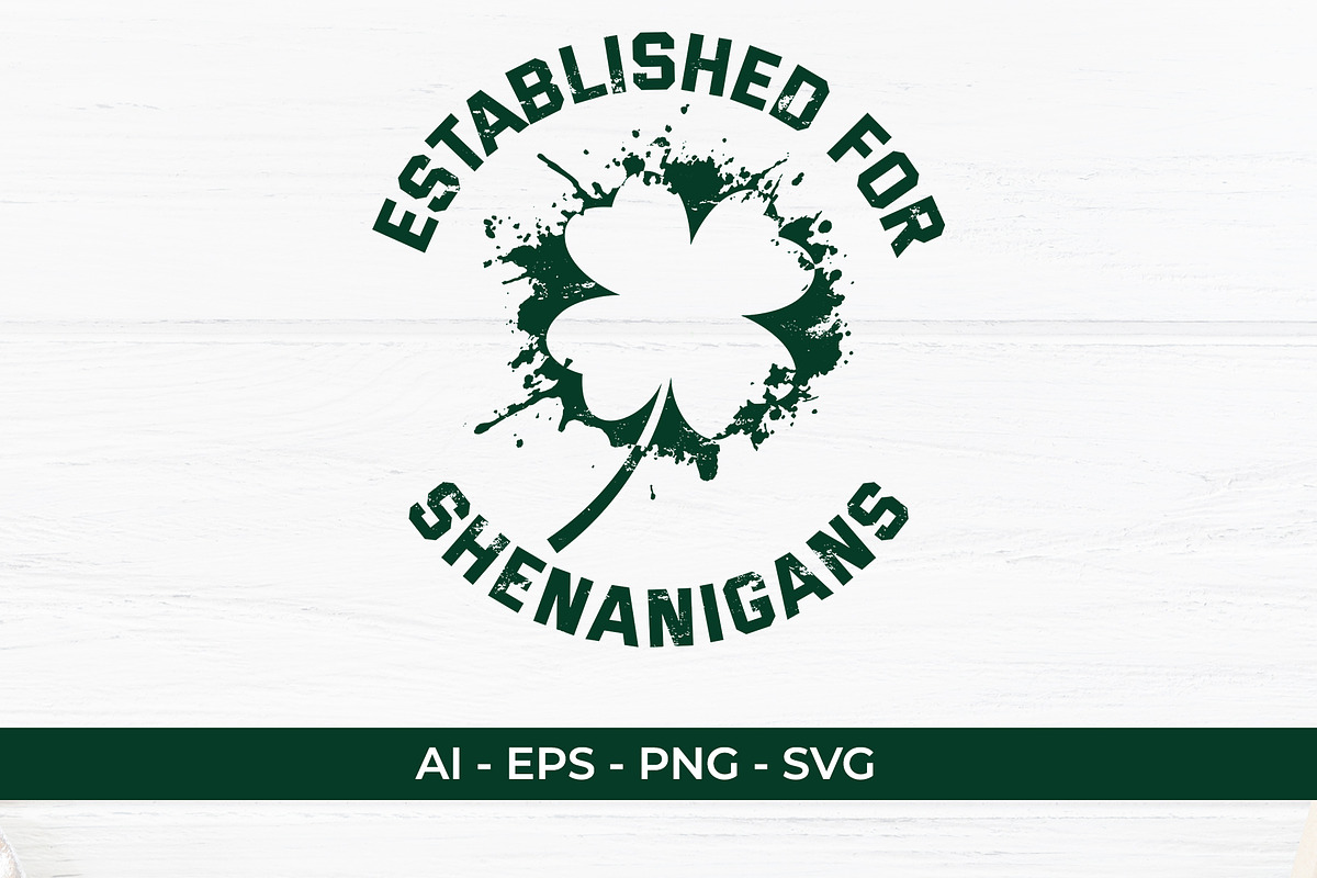Established for Shenanigans, an Object Graphic by Mockmenot (Photo 1 of 4)