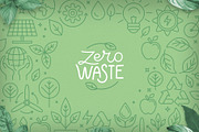 Zero waste - icons and illustrations, a Graphic by venimo (Thumbnail 1 of 8)