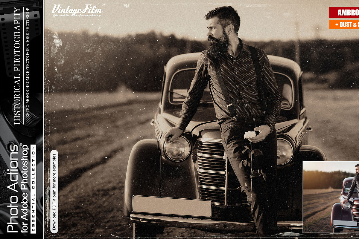 Actions for Photoshop / Vintage Film, an Action Add-On by Miracle_Design (Photo 33 of 43)