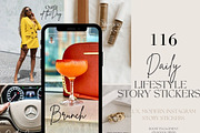 INSTAGRAM STORY STICKERS 116 Minimal, a Social Media Template by Bloom and Flourish (Thumbnail 1 of 3)