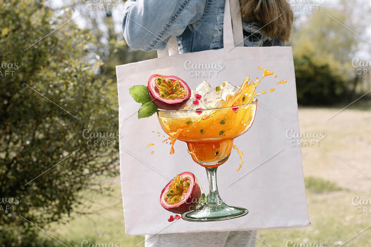 Whimsical Summer Cocktail Clipart, an Illustration by Canvas Craft (Photo 7 of 7)