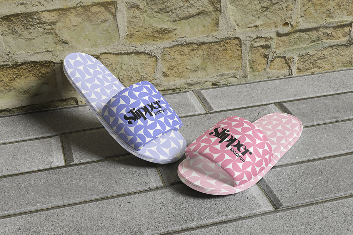 Bed Slipper Mockup, a Household Mockup by ianmikraz (Photo 5 of 5)