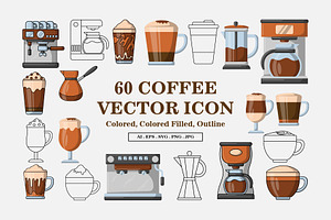 Coffee Vector Icon Pack