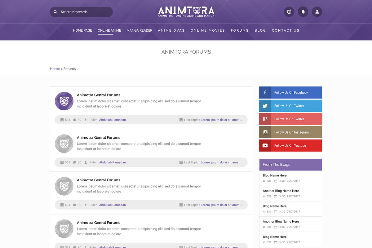 Animotra - Online Anime HTML+PSD, a Templates & Theme by Phenix Themes (Photo 2 of 15)