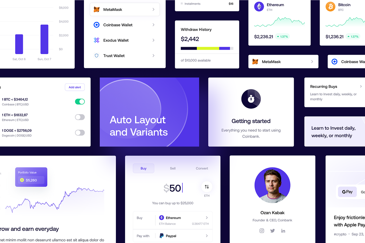 Coinbank - Crypto Trading Platform, an UI Kit Template by dhuhacreative (Photo 8 of 8)