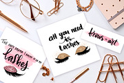 Lashes quotes for fashion girls., a Decorative Illustration by Yana Lesiuk (Thumbnail 5 of 9)