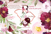 Burgundy flowers USA states, an Illustration by LABFcreations (Thumbnail 1 of 10)