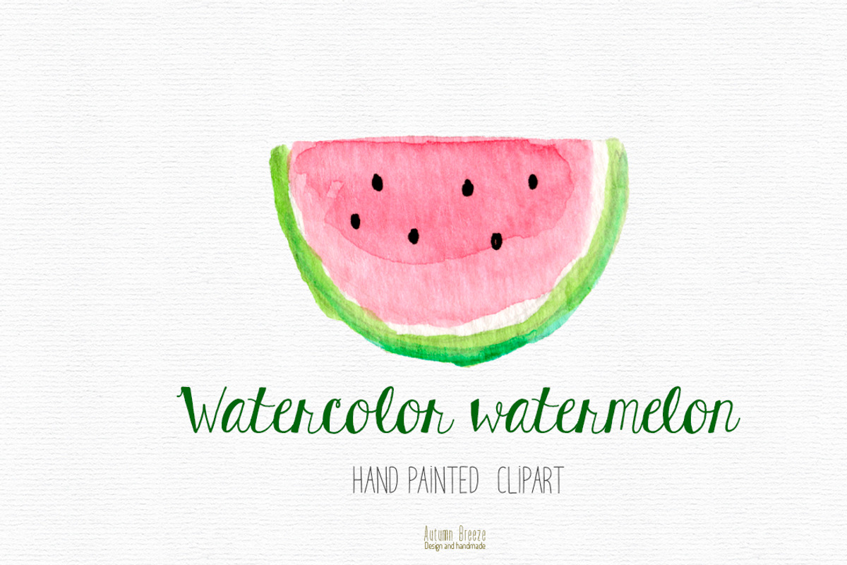 watercolor watermelon slices, a Food Illustration by Autumn Breeze (Photo 2 of 4)