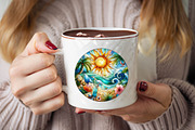 Round Stained Glass Summer  Sublima, an Illustration by SVGArt (Thumbnail 5 of 8)