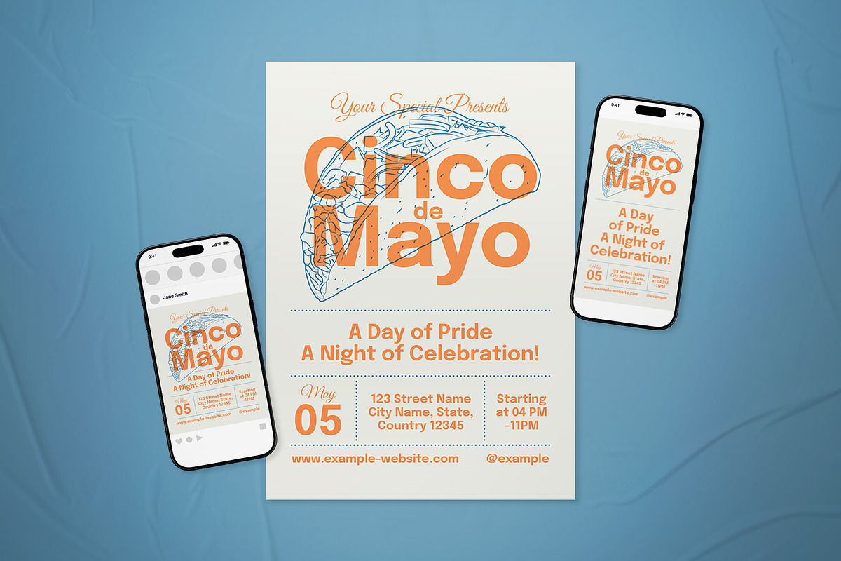 Cinco de Mayo Flyer Set, a Flyer Template by The Good Store (Photo 1 of 2)