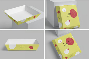 Paper Food Tray Mockups, a Household Mockup by megostudi0