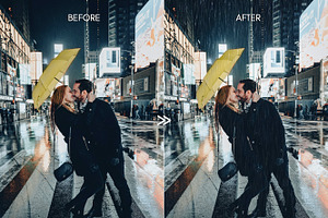 25 Falling Rain Weather Overlays