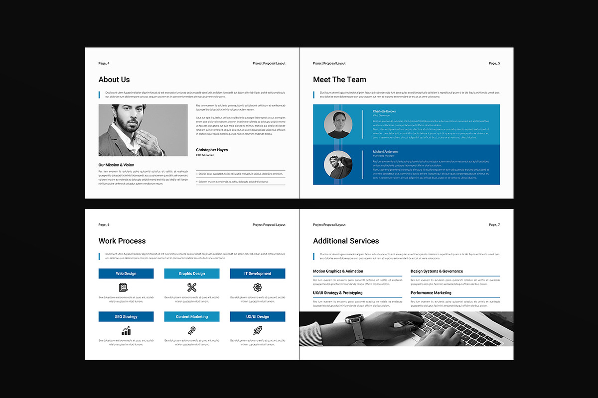 Project Proposal Template Landscape, a Brochure Template by DesignCrest (Photo 5 of 13)