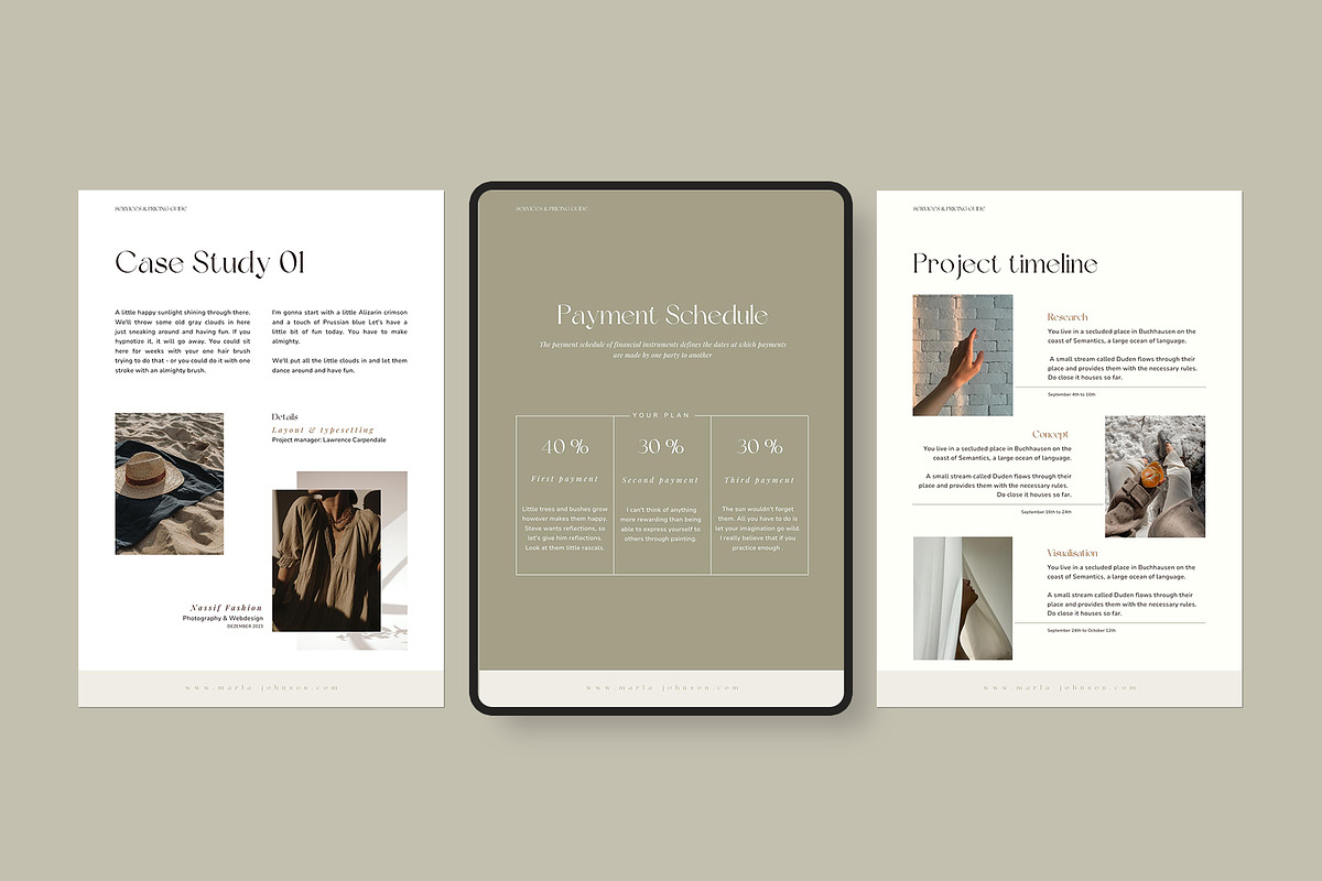 Services and Pricing Guide CANVA, a Brochure Template by Imagination Area (Photo 6 of 9)