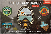 Retro Camp Adventure Badges Kit, a Branding & Logo Template by JeksonGraphics (Thumbnail 1 of 12)