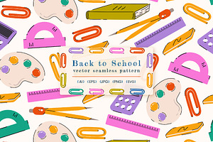 Back to School Pattern, a Pattern Graphic by Groovy Arts