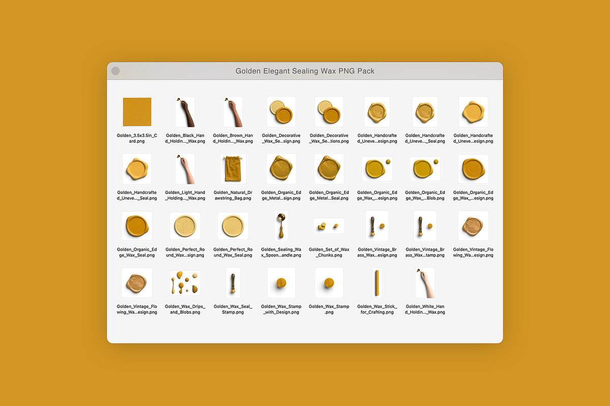 Golden Elegant Sealing Wax PNG Pack, an Object Graphic by Custom Scene (Photo 3 of 8)