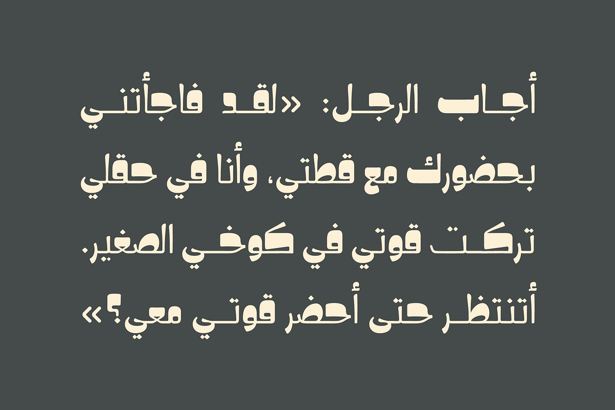 Hekayat - Arabic Font, a Font by Mostafa El Abasiry (Photo 6 of 11)