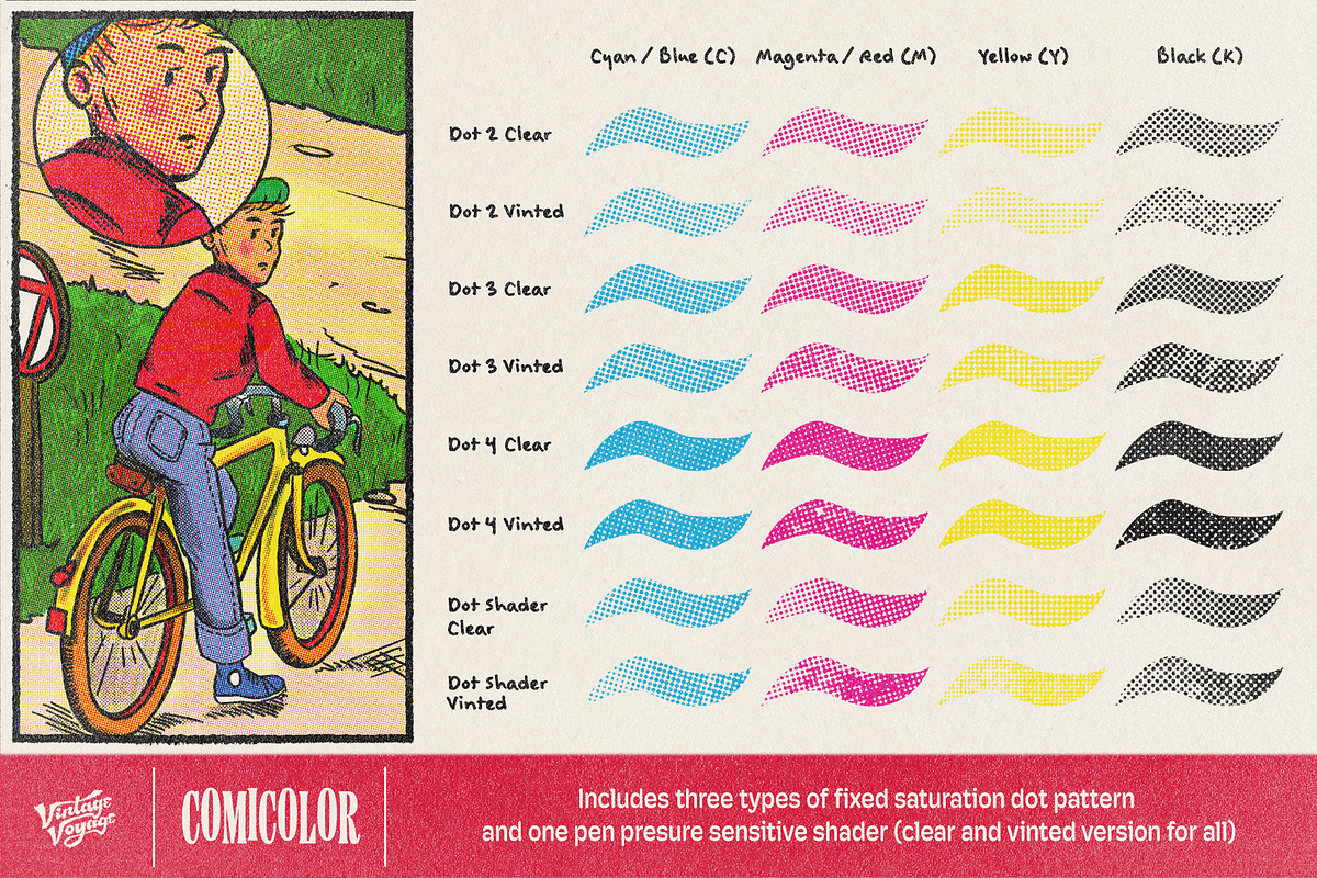 VVDS ComiColor • A Brush Kit, a Brush Add-On by Vintage Voyage Supply (Photo 4 of 14)