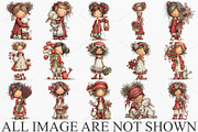 Watercolor Coquette Farm Girl PNG, a Seasonal Illustration by Canvas Craft (Thumbnail 3 of 5)