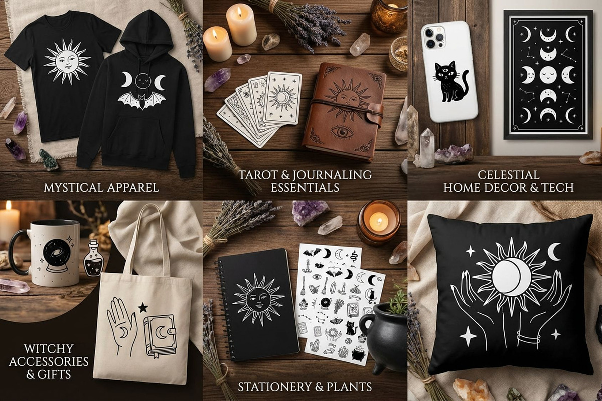 Mystic Witchy Clipart Bundle Magic, an Object Graphic by PassionPNGcreation (Photo 2 of 5)