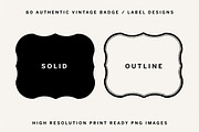 40 Vintage Label and Badge PNGs, an Object Illustration by Century Library (Thumbnail 2 of 6)