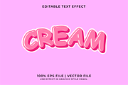 Cute Cream Text Effects Bundle, a Layer Style Add-On by WM48 Shop (Thumbnail 6 of 10)