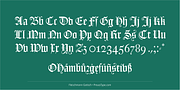 Fleischmann Gotisch, a Blackletter Font by preussTYPE (Thumbnail 11 of 11)