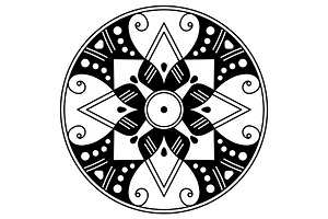 Black & White Mandala, Pattern