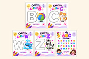 ABC Coloring & Learning Book, a Stationery Template by Shumaya (Thumbnail 4 of 4)