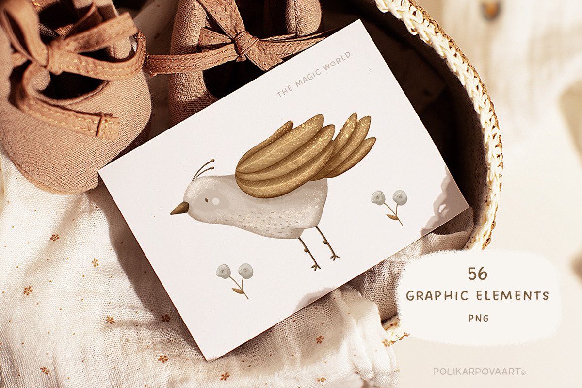 The Magic World - graphic collection, an Animal Illustration by polikarpovaart (Photo 12 of 15)