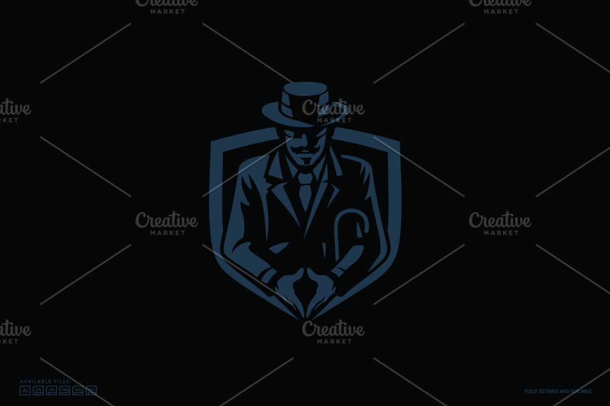 Tuxedo Agent Logo Template, a Branding & Logo Template by Kongstones_std (Photo 5 of 5)