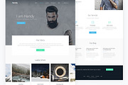 Handy — Portfolio PSD Template, a Websites & App Template by artemmashirov (Thumbnail 2 of 4)