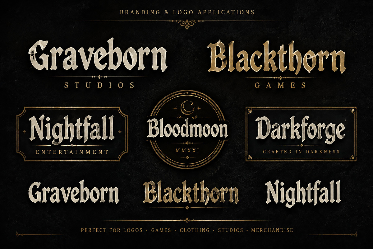 Graveborn, a Blackletter Font by Wow Magic (Photo 3 of 4)