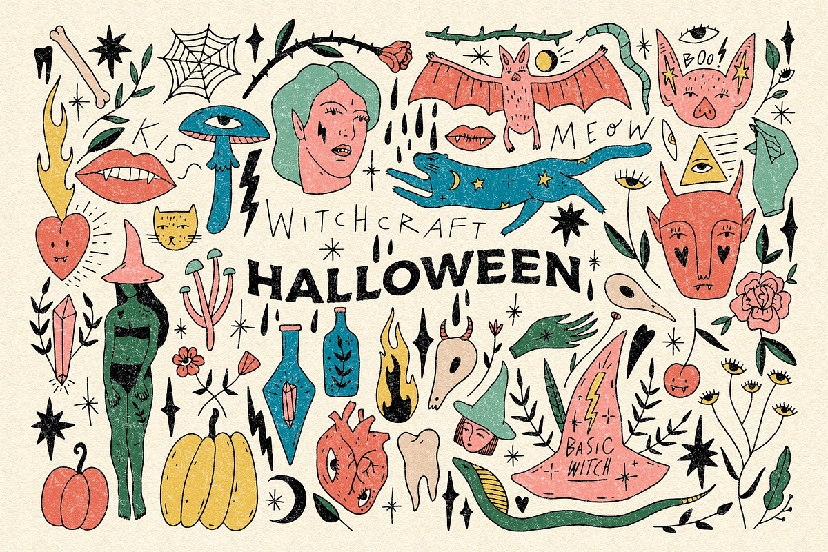 Halloween Bundle, an Animal Illustration by Annie Konst (Photo 1 of 13)