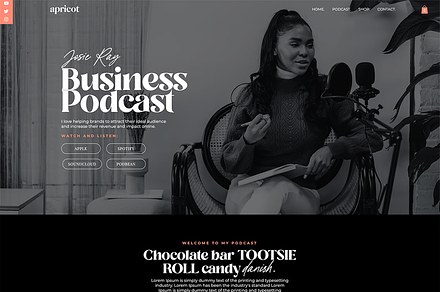 Podcast Wix Website Template, a Wix Template by JOA CREATIVE LAB