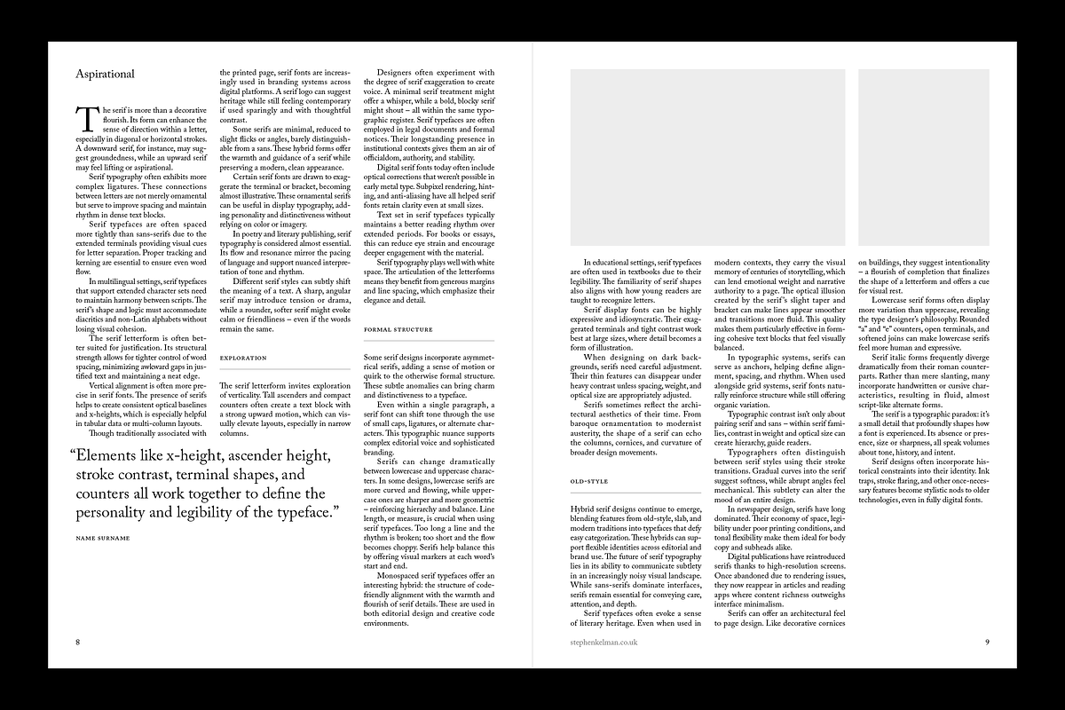 Serif US Letter Brochure Template, a Brochure Template by Stephen Kelman (Photo 7 of 9)