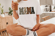 Preppy Football Mama Checkered PNG, a Seasonal Illustration by Canvas Craft (Thumbnail 2 of 6)